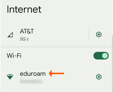 Android List of Networks Eduroam