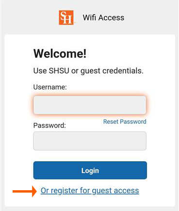 Android Register for Guest