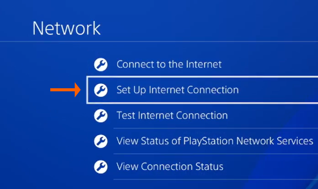 PS4 Network Options