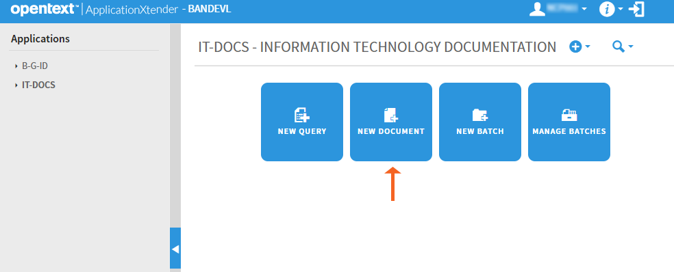 Select New Document