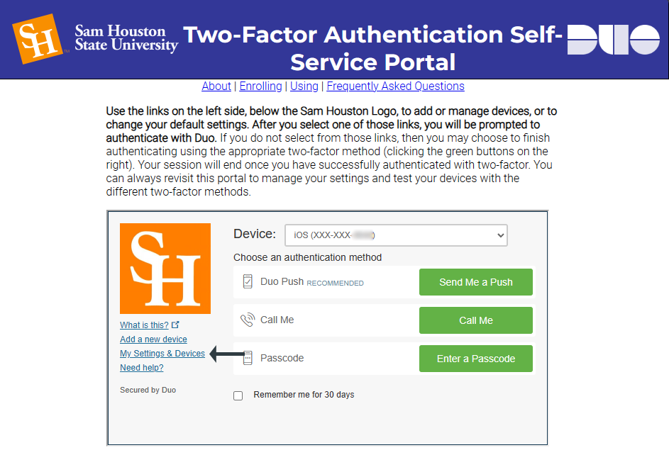 Duo_Select My Settings and Devices