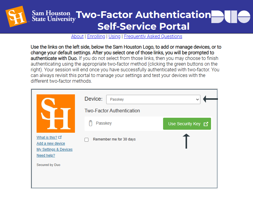 Duo_Select YubiKey for Device
