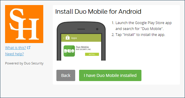 Install Duo Mobile