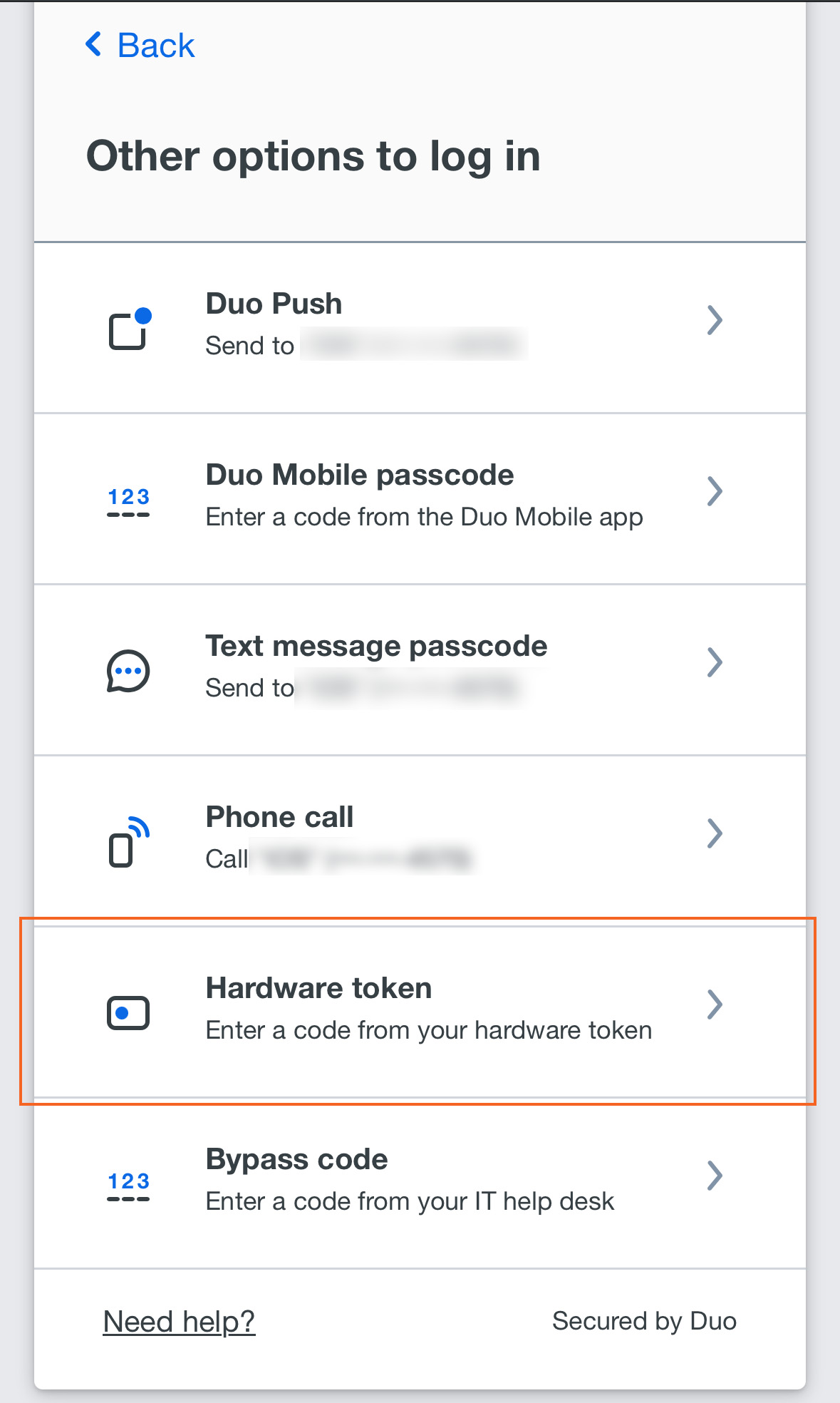 Use a Hardware Token with the Traditional Duo Prompt - Guide to