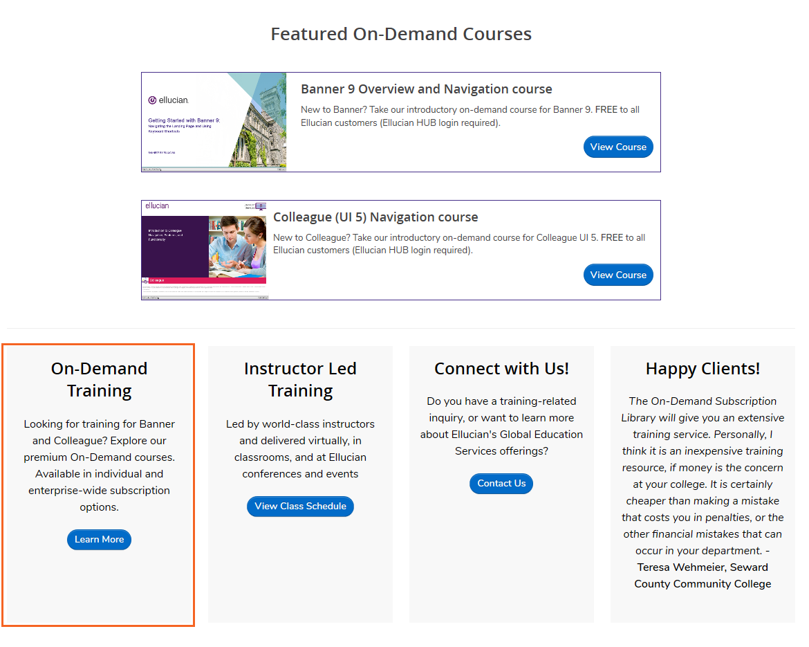 On-Demand Training