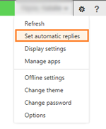 Set Automatic Replies
