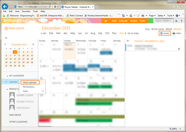 Share Calendar