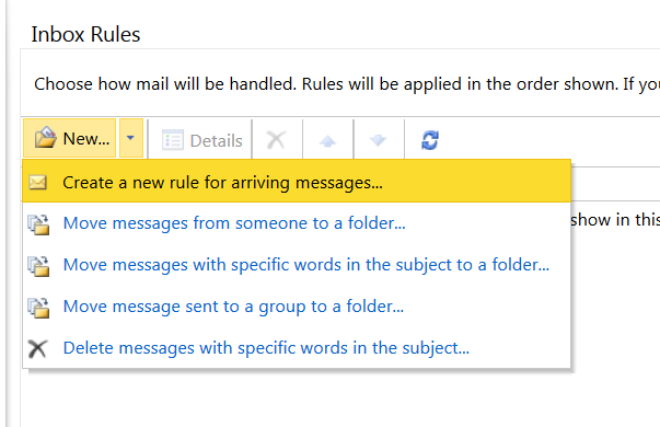 Inbox Rules