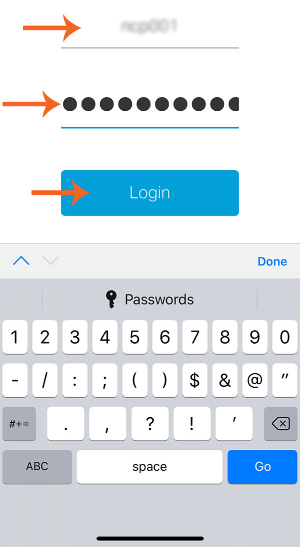 Username and Password