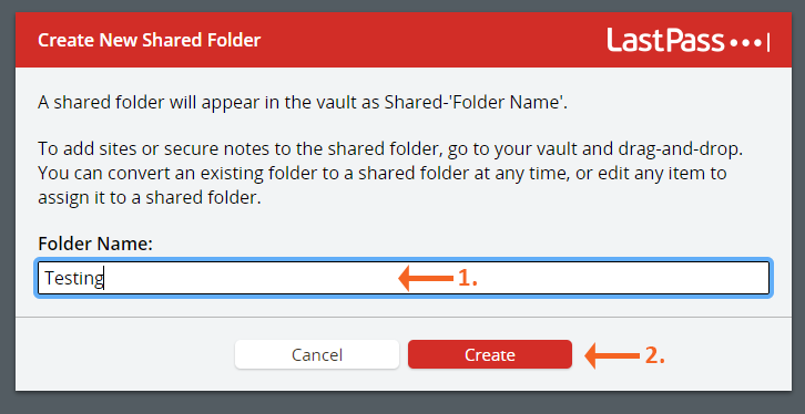 Create Shared Folder