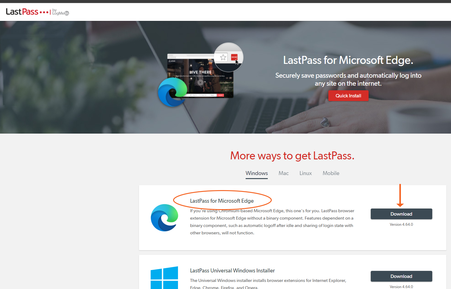 lastpass browser extension on mobile