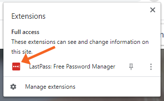 Win Chrome LastPass Logged In
