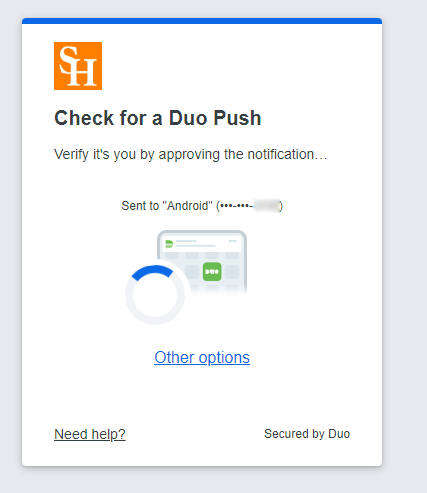 Browser Duo Push Notice