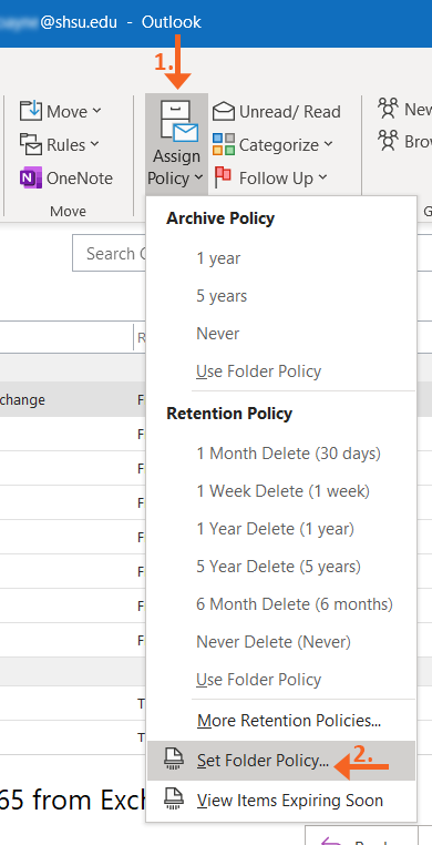 Assign Policy Set Folder Policy