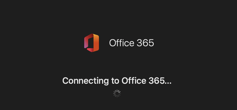 connecting to office 365 confirmation