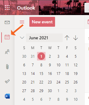 OWA Select Calendar