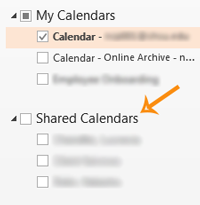 SharedCalendarList