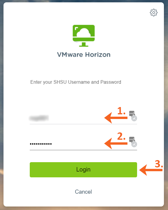 Enter Username Password Login