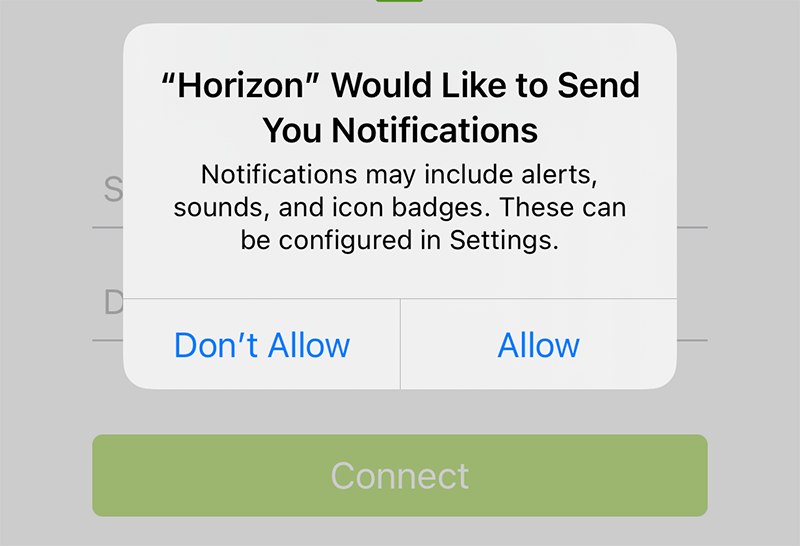 Allow Notifications