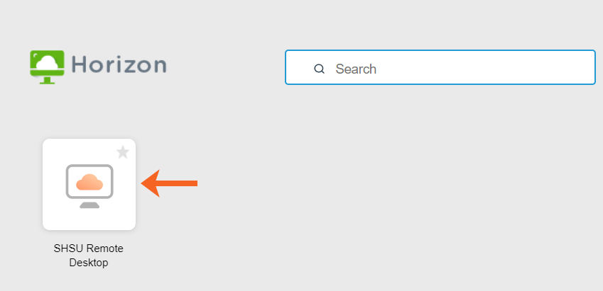 Select SHSU Remote Desktop