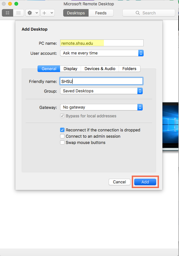 remote desktop manager mac redirect drive