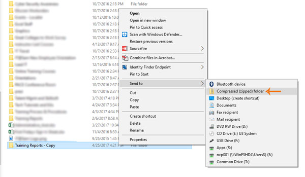 How To Create A Compressed Zip Folder In Windows 10