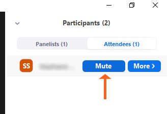 Attendee List Mute