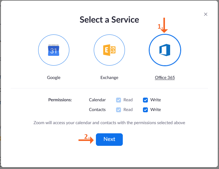 Zoom Connecting to Outlook Calendar