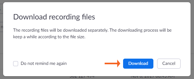 Download Recording Files