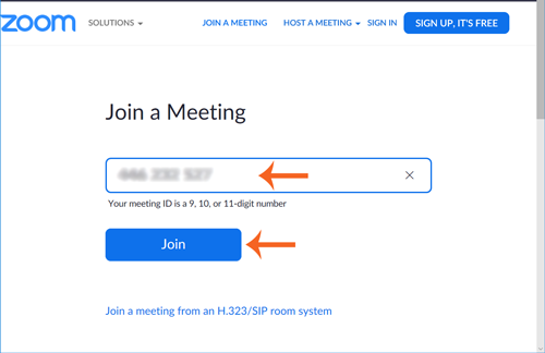 Join meeting zoom