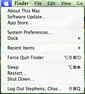 Apple Menu