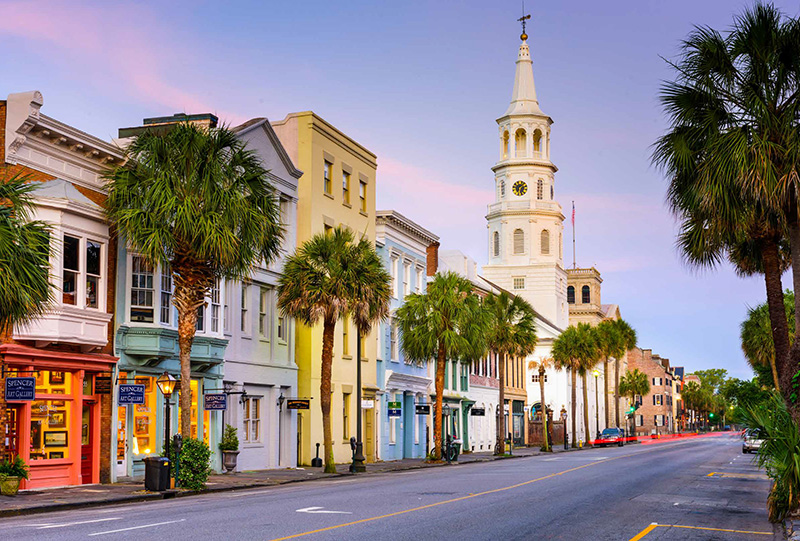 Streets of Savannah and Charleston