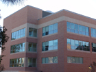 Corner view of new CHSS building.