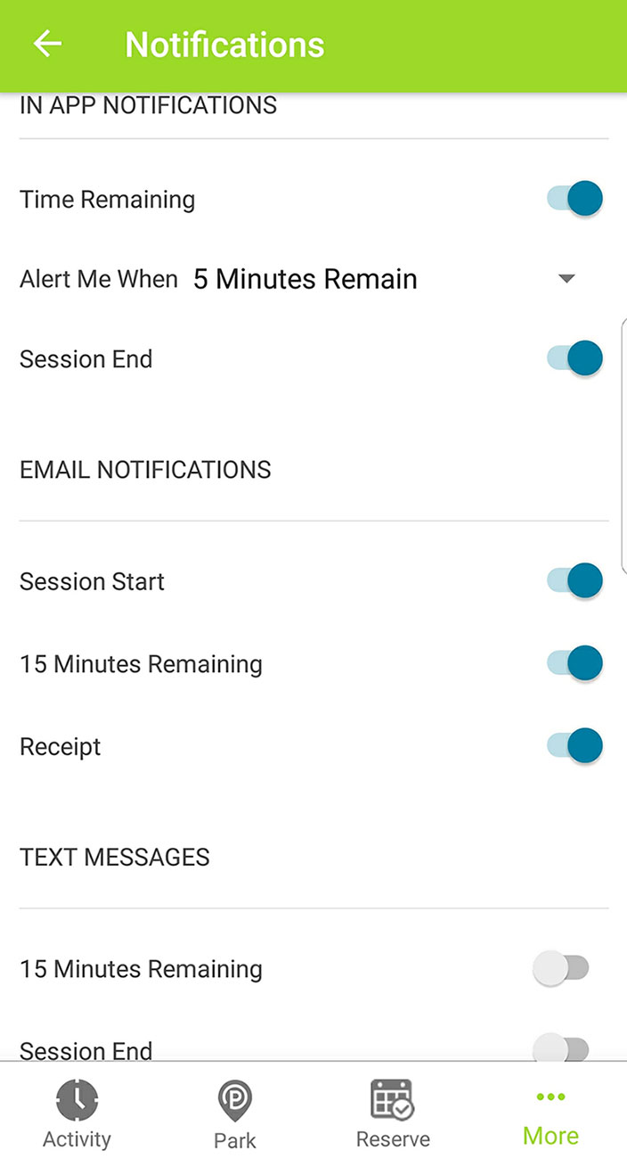 customize your notifications in settings
