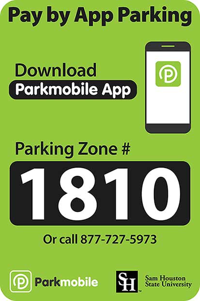 parkmobile green sign