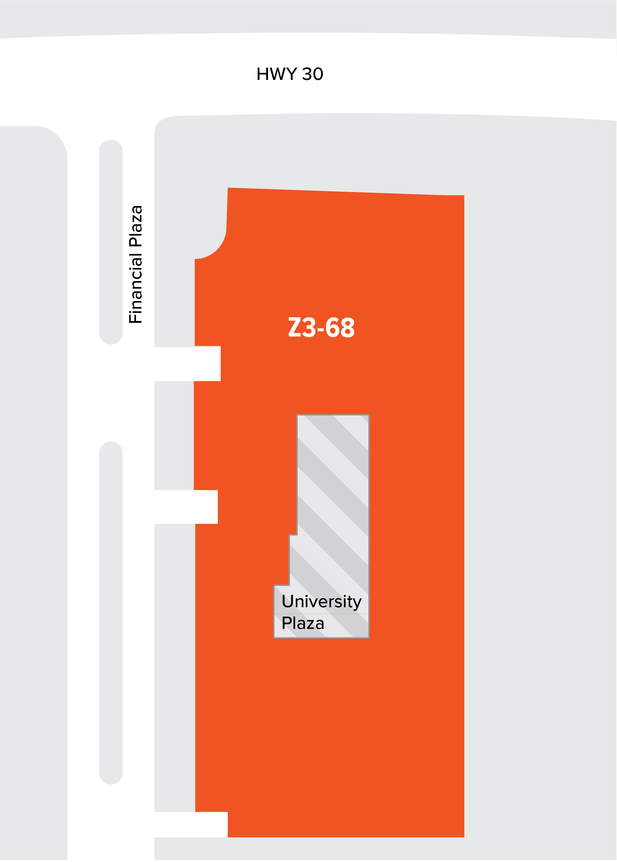 University Plaza map