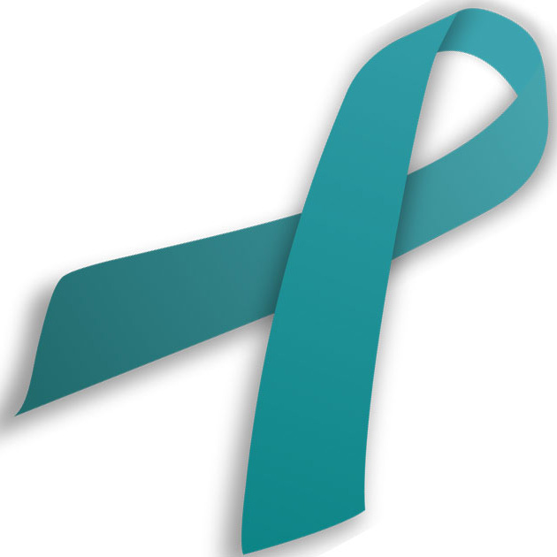 teal awareness ribbon