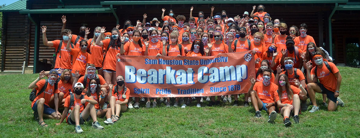 Bearkat Camp group shot wearing masks