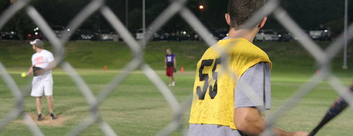 softball batter about to be pitched to