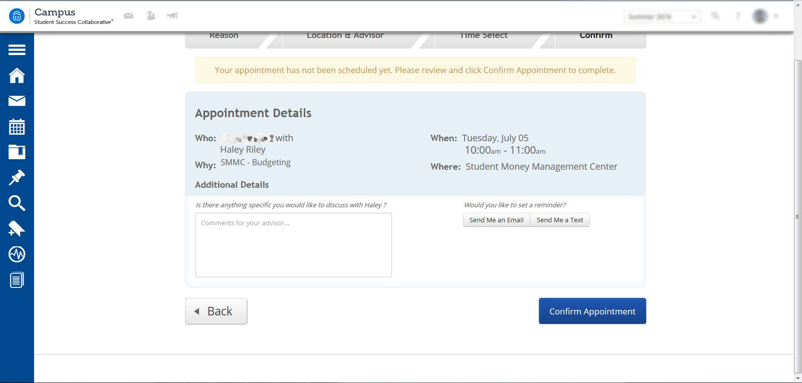Schedule appointment 7 MSP