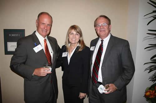 Dr. Gaertner and Frank Holmes visit with Glenda Gordy at The Houstonian