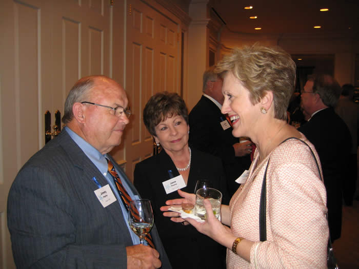 James & Jane Haley visit with Trisha Pollard