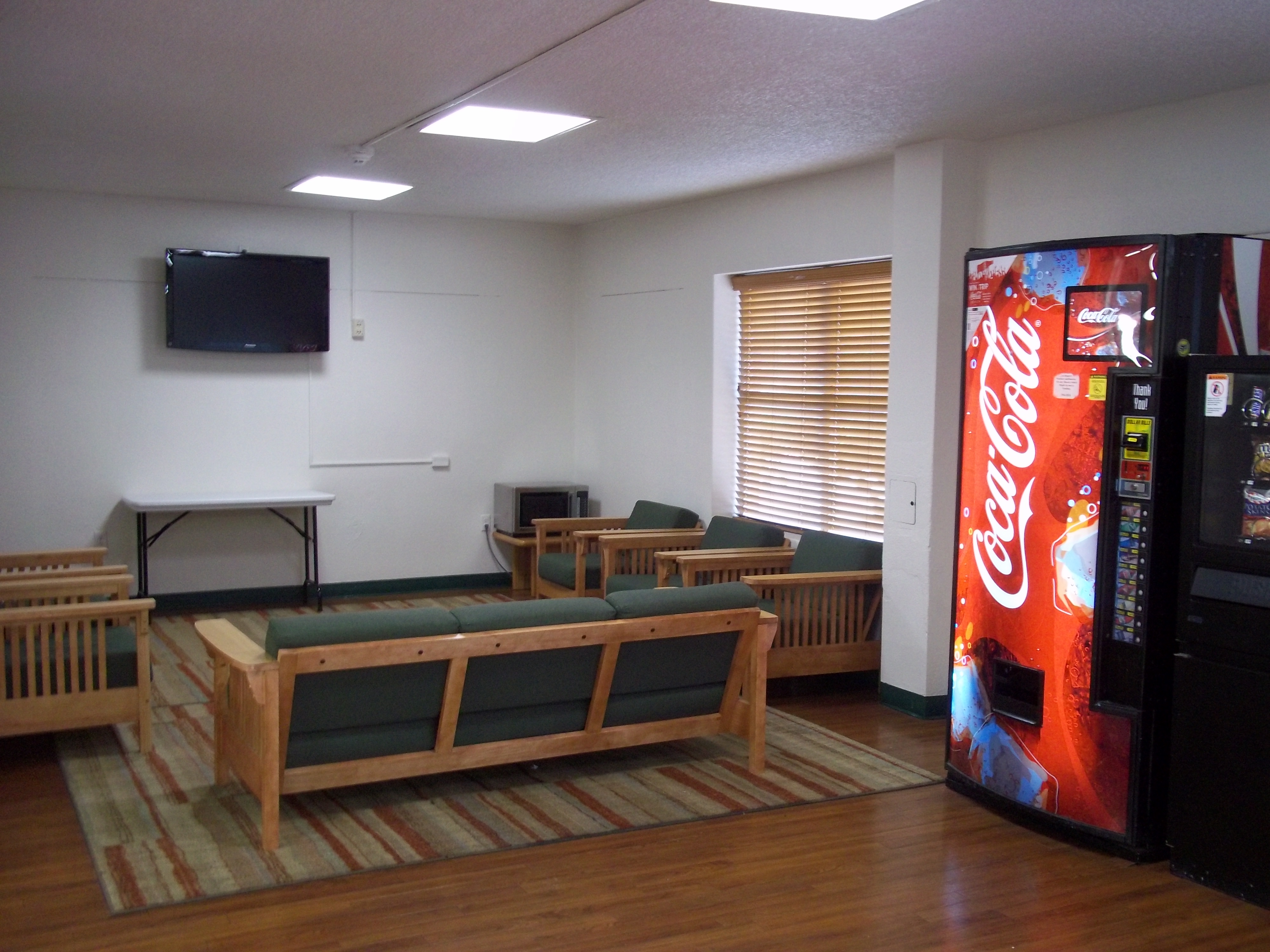 Lounge with vending machines