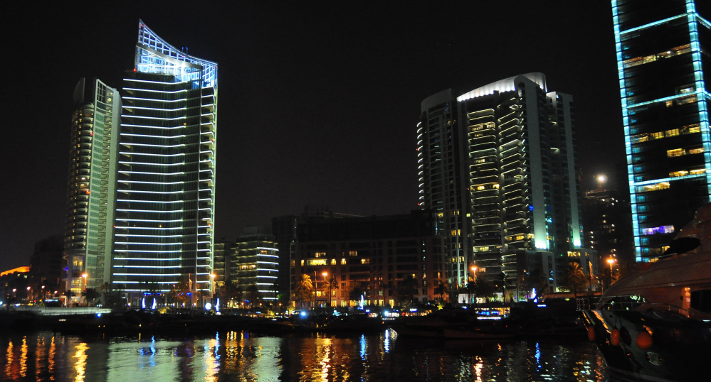 Beirut at night