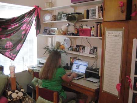 Student on laptop