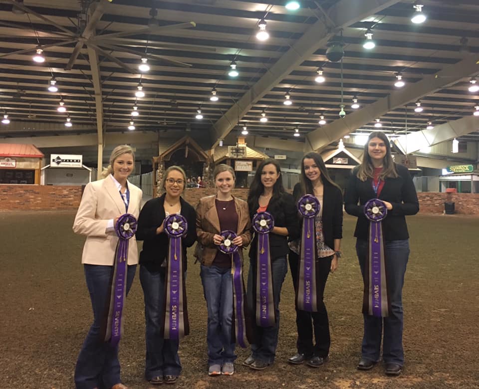 The team at the 2018 NRHA Collegiate Judging Competition
