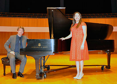 vocalist Giselle Burris and pianist Jose-Ramon Garcia-Perez.