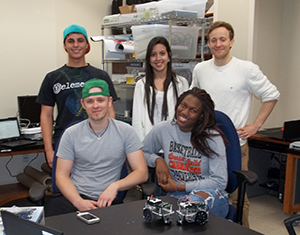 Honors students working in the Center for Innovation and Technology at Sam Houston State University
