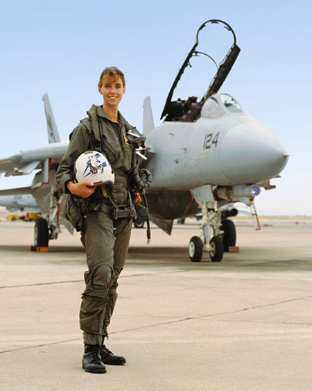 Carey Lohrenz in the Navy