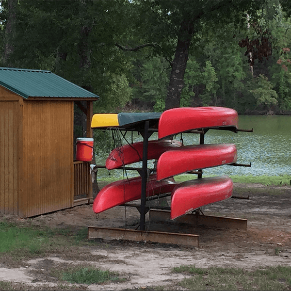 Canoes by the Lake